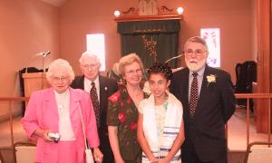 Sydney, Mark's mother & father, and grandparents
